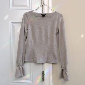 Banana republic 100% wool blouse top with flared sleeves